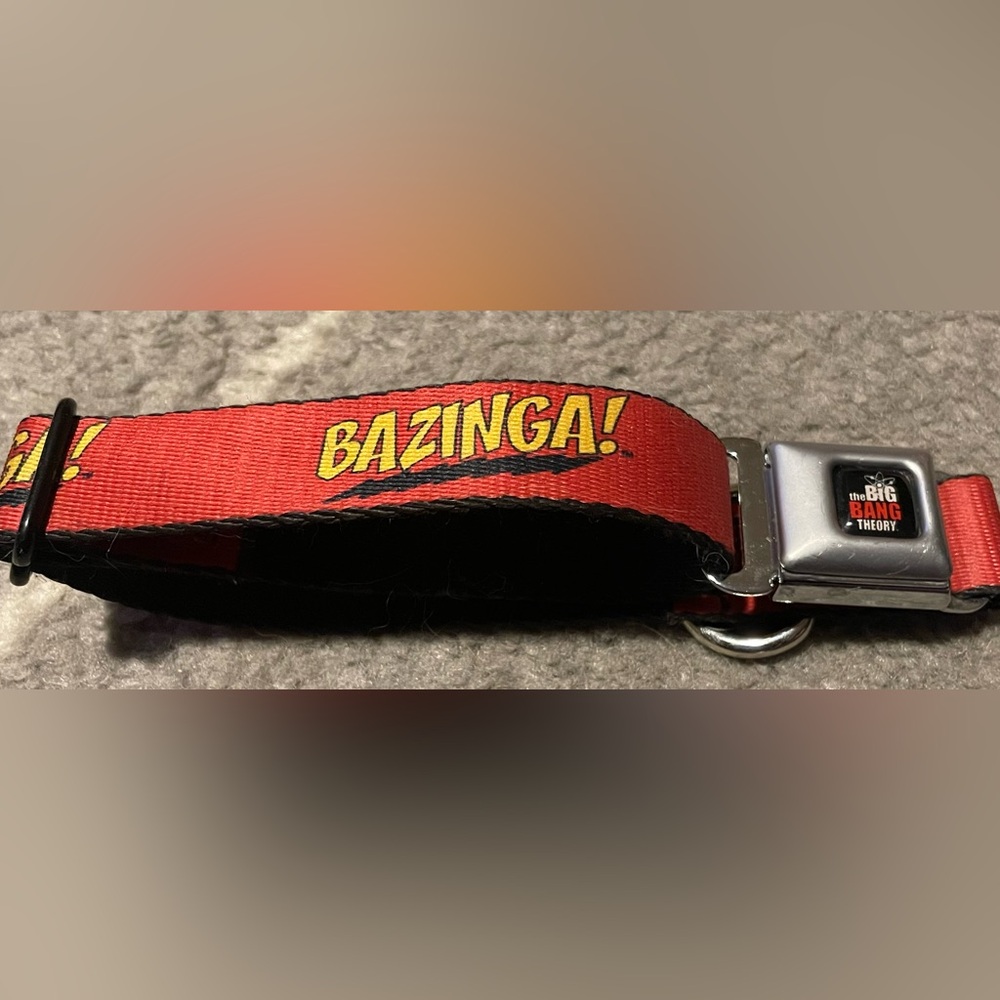Big Bang Theory Bazinga Dog Collar